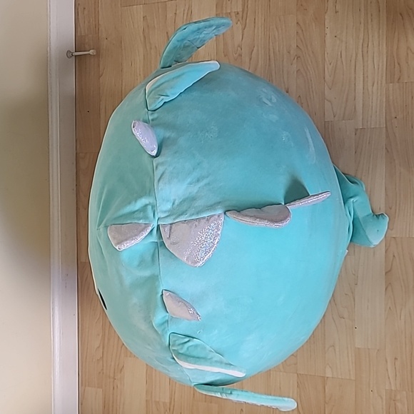 Kellytoy Squishmallows Green Teal Dragon Plush Toy Stuffed Animal 27" Ta… - Picture 5 of 10